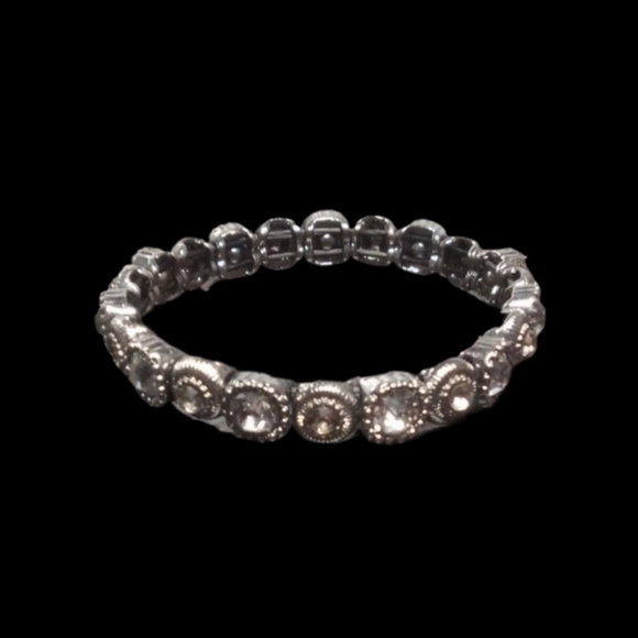 Black Jeweled Trio of Bracelets - Picture 2 of 6